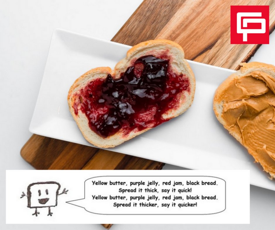 CarrollProducts's tweet image. Happy National Tongue Twister Day! We&apos;ve got one for you.. #BreadHumor #HappyFriday #CarrollProducts