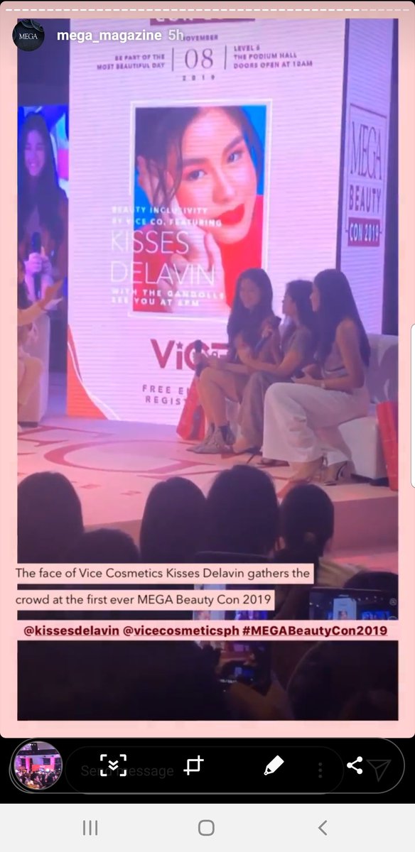 Kisses_D1's tweet photo. Kakaproud... nirecognize ni mega yung hatak ni Kisses sa crowd 😊 @/mega_magazine IGS https://t.co/qQG9iX7Pym 
KISSES SaMEGAndaViceCo 
#DNinang @KissesDelavin #KissesDelavin https://t.co/x3sZCFgFEL