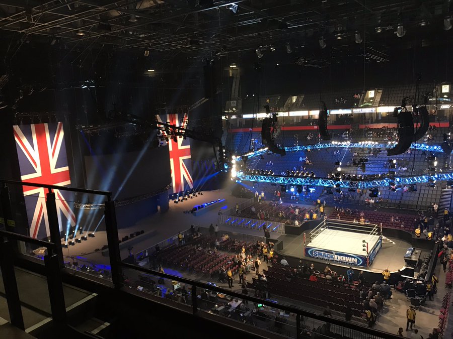 First Look At WWE Stage For RAW & SmackDown In Manchester