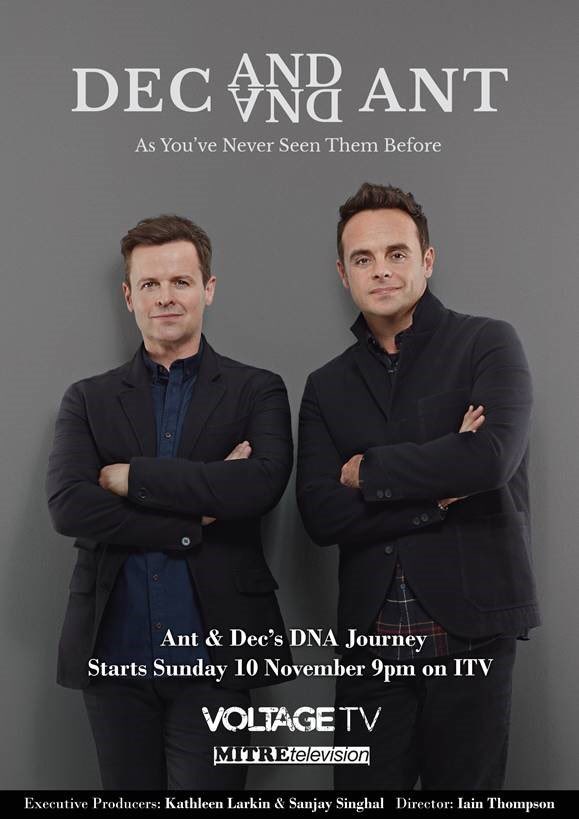 It’s almost time! Ant &amp; Dec’s DNA Journey airs this Sunday and Monday on ITV at 9pm.