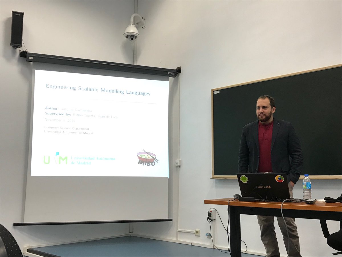 Modelling and software engineering research group (@miso_uam) on Twitter photo Congrats to Antonio Garmendia for passing his PhD viva. Thxs to <a href="/massimotisi/">Massimo Tisi</a> <a href="/jmvara/">Juan M. Vara</a> and <a href="/rrecheve/">Roberto RE</a> for being part of the committee! Congrats to Antonio Garmendia for passing his PhD viva. Thxs to <a href="/massimotisi/">Massimo Tisi</a> <a href="/jmvara/">Juan M. Vara</a> and <a href="/rrecheve/">Roberto RE</a> for being part of the committee!
