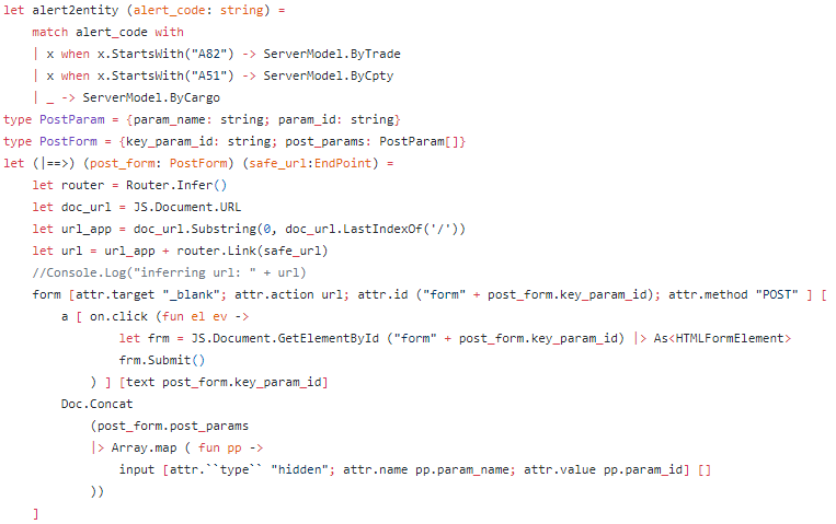 giuliohome_2019's tweet image. real-world example with #FSharp + #SqlProvider + #WebSharper
today&apos;s enhancement details

#business #friday to #production