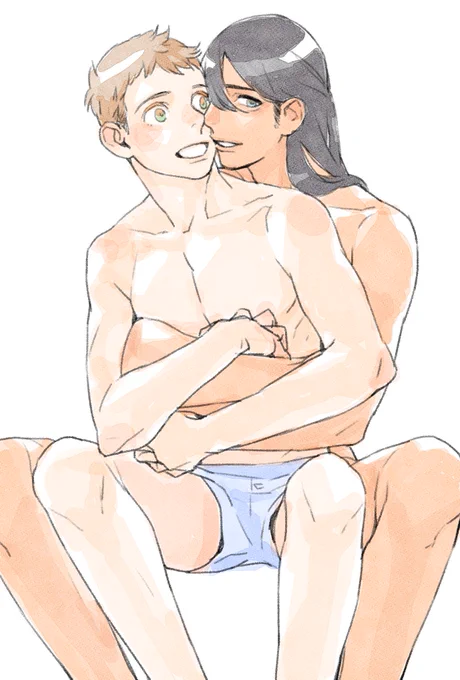 今のるいたろとその5年後ぐらいのるいたろ
12歳のるいたろ褒めてもらって嬉しさから描きました
j庭新刊のネタでもあって、やっと少し納得いく感じに描けたような…
たろちゃんのポテンシャルを見てほしい気持ちです
とても伸びしろがあると思ってるので…😚
瑠威くんもより逞しく、髪も伸びます 