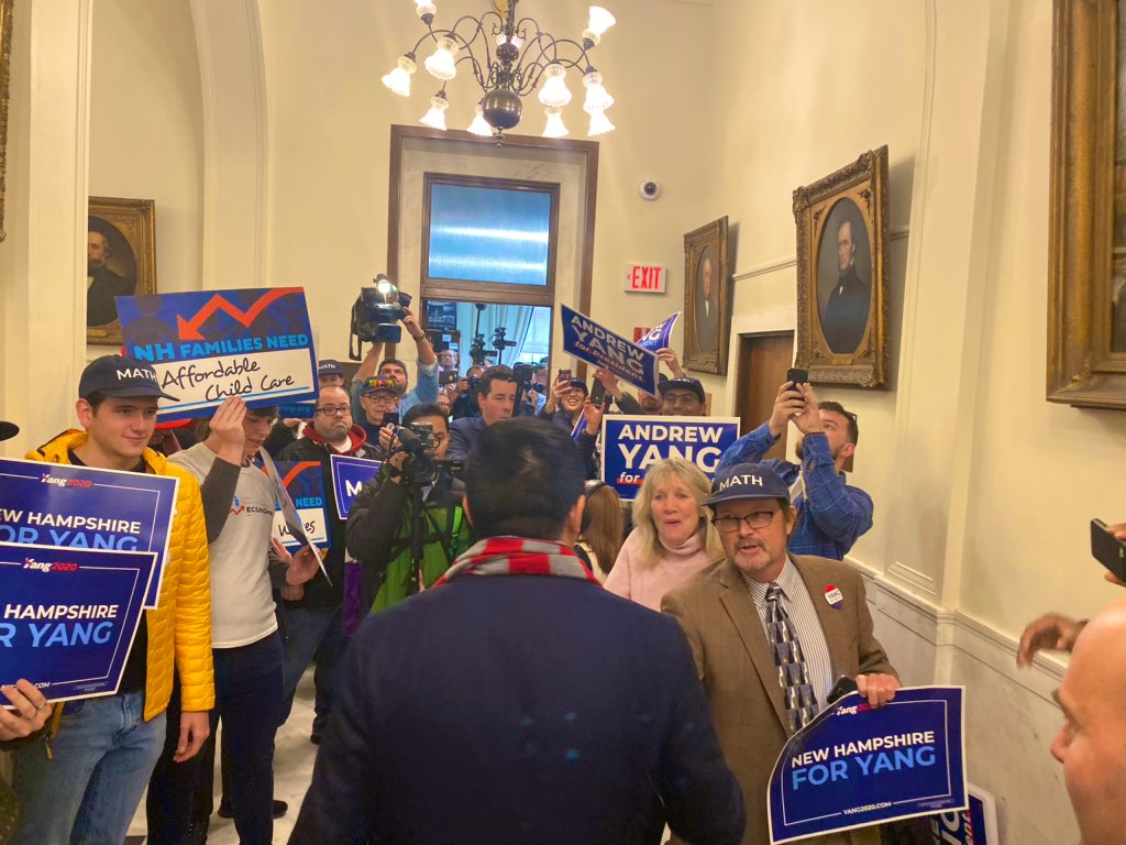Zach_Graumann's tweet photo. What a moment. There were 3 people at our first NH event. Now we’ve packed the state house as we officially file to be on the ballot in NH. I’m not crying you’re crying. https://t.co/87U6IlIFa9