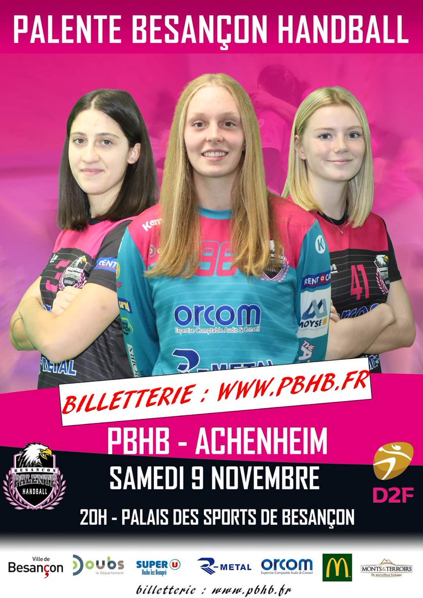 Bon ce weekend vous avez le choix ! La D2F joue contre Achenheim au Palais des Sports