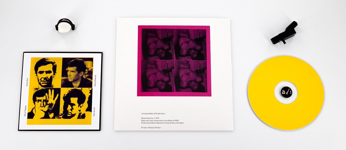 GMAssistance's tweet image. A FAC5 Sample

A Certain Ratio

Special Limited Edition Of 1 With Poor Quality Camera

flickr.com/photos/giannim…

7&quot; + PROMO CD :

A Certain Ratio
All Night Party / The Thin Boys
Factory
FAC5

For Donald Johnson

#UseHearingProtection #GMA #GianniMottiAssistant