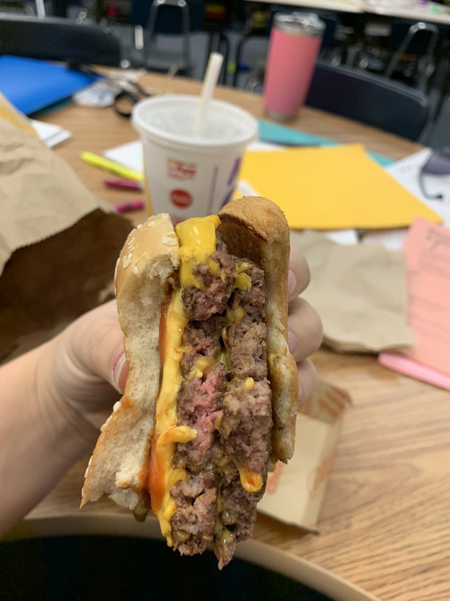 KaytieMariee's tweet photo. Love when I get McDonald’s on my lunch break and bite into a completely undercooked burger... guess no lunch for me today! Thanks @McDonaldsCorp https://t.co/M6VV8mKUjp