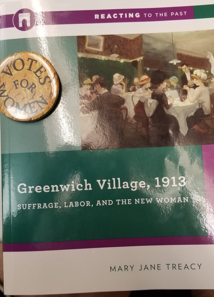 lettered_dandy's tweet photo. Reacting to the Past: Greenwich Village, 1913: Suffrage, Labor, and the New Woman. What a fascinating role playing game for learning. Right up my alley! Thank you Dr. Squint &amp; Dr. Crider #ecu #reactingtothepast #suffrage #votesforwomen #educationalgames https://t.co/MVXqQfcKVE