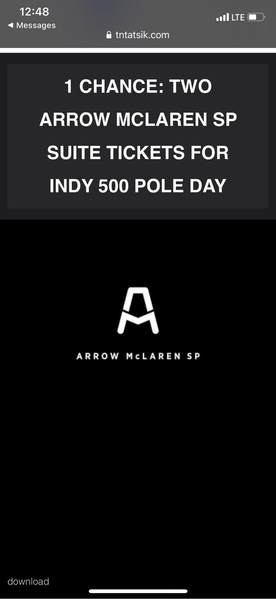 TNTentmt's tweet image. Now posted!  Buy your tickets for a chance to win 2 #Indy500 Pole Day suite passes from @ArrowMcLarenSP ! Can buy 1-5-10 chances! #StepUpForFriends