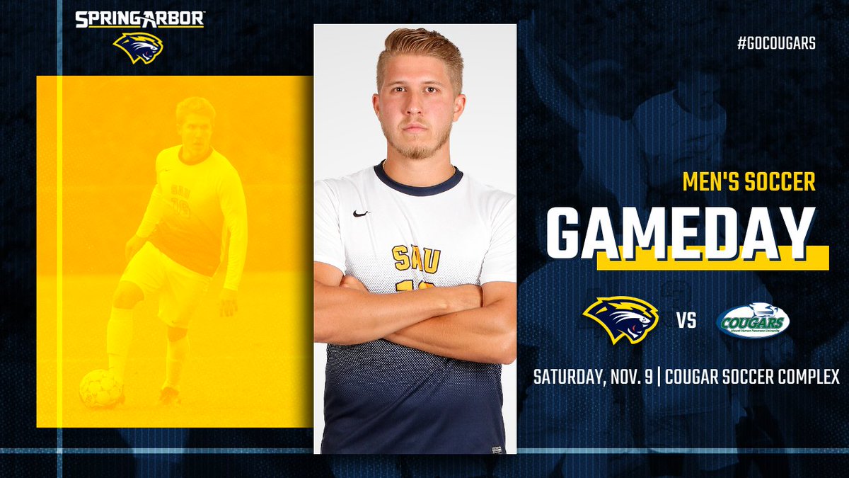 MSOC | Crossroads League Tournament Semifinals

No. 6 <a href="/SAUCougarsMSOC/">Spring Arbor Soccer</a> vs. <a href="/MVNU_Cougars/">MVNU Athletics</a> 

📍 Cougar Soccer Complex
🕖 7pm
🖥️ saucougars.com/watch
📊 dakstats.com/WebSync/Pages/…

#GoCougars