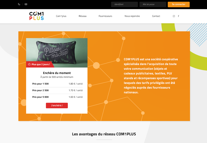 Leplusduweb's tweet image. COM1PLUS qui met à disposition des revendeurs partout en France des tarifs négociés nous a confié la réalisation de leurs nouveau site sur mesure. Venez le découvrir sur com1plus.fr