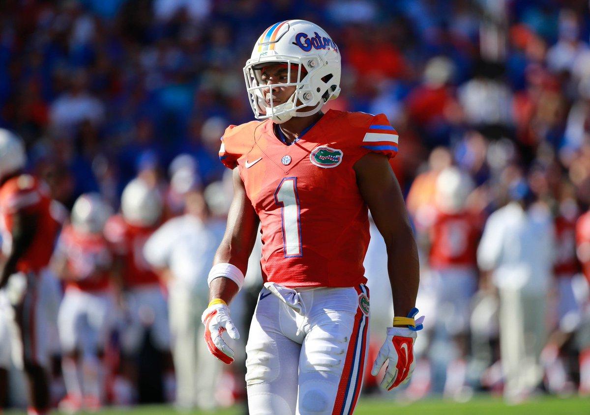Then, on Nov 7, 2015, Florida revealed new white helmets featuring the traditional script Gators on one side with slant F from the Nike Pro Combat uniforms on the other side. Also new was tapered orange and blue stripes.Florida squeaked out a 9-7 win over Vanderbilt