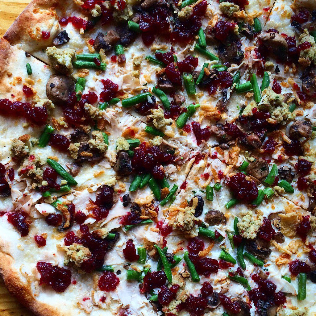 IansMadison's tweet photo. Happy #FreePizzaFriday! Retweet our fan favorite Thanksgiving Slice and you’ll be entered to win 8 free slice cards! #IansPizza https://t.co/w37HSdx5i5