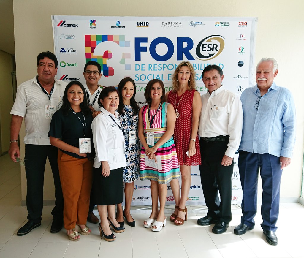 alexruiz007's tweet image. 3er Foro de Responsabilidad Social Empresarial Quintana Roo 2019 #AliaRSEQRoo #ASPY2030 #ESR #DistintivoESR #RSE #FEYAC #ODS #Cemefi