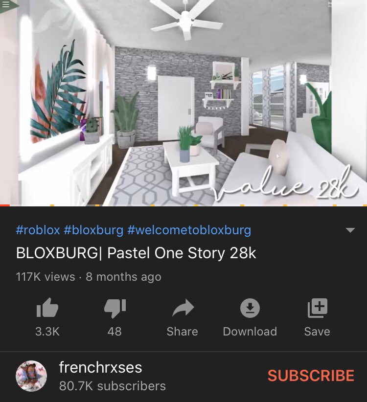 Bloxburg Tea On Twitter Putting A Large Ugly Watermark On A Copied Build Changing The Colours Does Not Make It Yours Tritster Take Down The Video The Build Is Frenchrxses Not - roblox bloxburg not saving