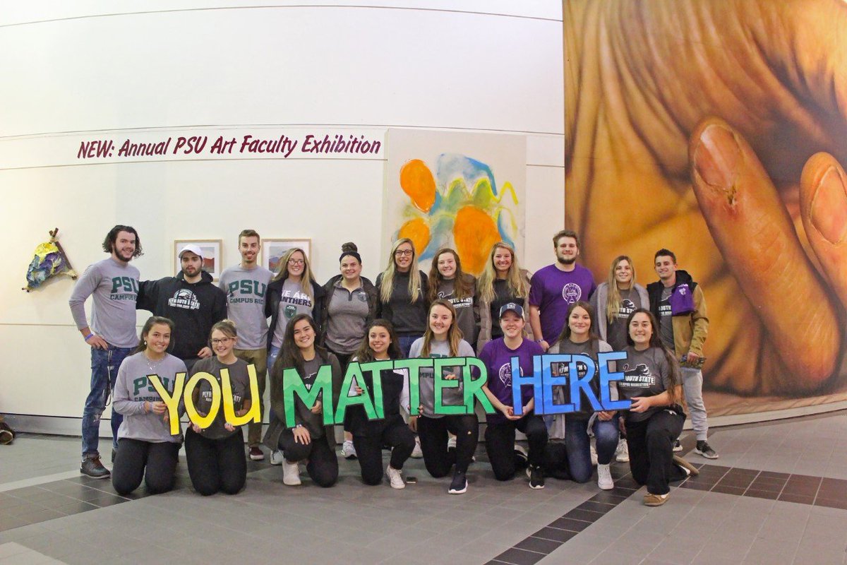 Proud of our staff for strongly representing @PlymouthState Campus Rec at the Turning Tragedy into Progress event put on by our friends in The Office of Community Impact earlier this week. We are proud to stand against hazing!

#CampusRecCares #YouMatterHere