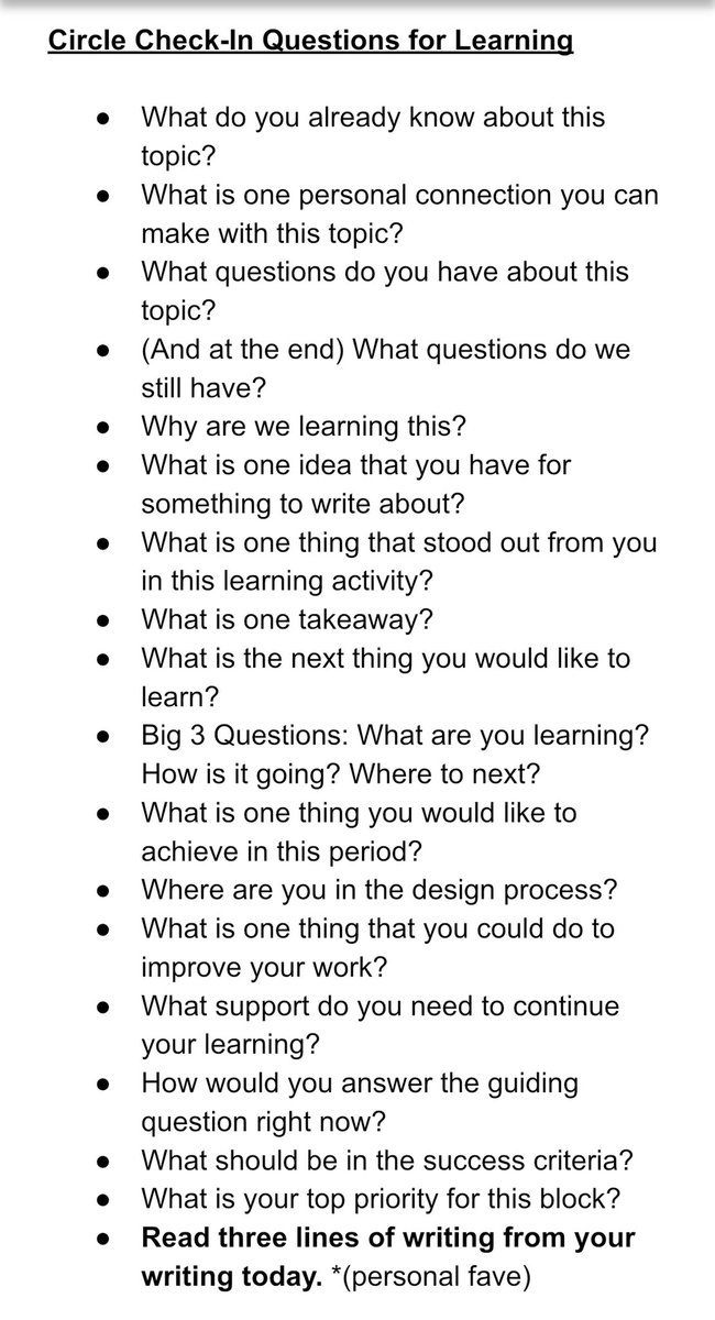 MisterCavey's tweet photo. #CircleQuestions for learning https://t.co/d0Zl04zAsN