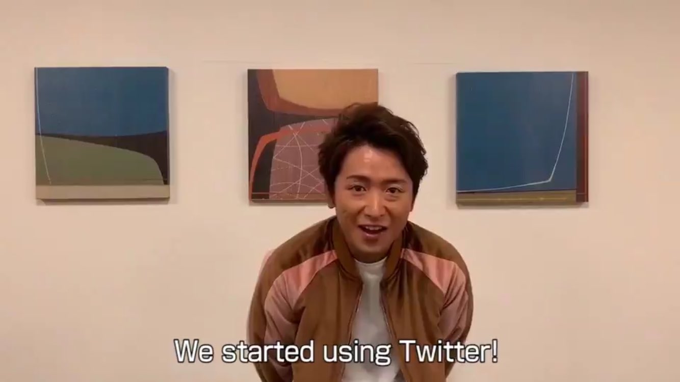Arashi どうも 大野智です Twitterはじまりました これから何ができるか考えて 発信していきたいな と思うので よろしくお願いします 年ありがとう これからもよろしく Hey It S Satoshi Ohno We Ve Started Using Twitter Thanks For These