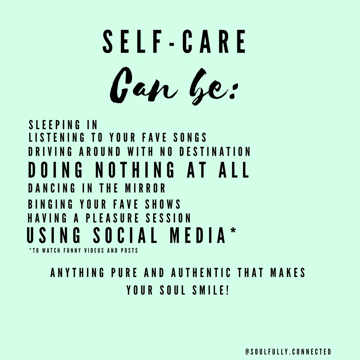sfly_connected's tweet image. Self Care Daze✨