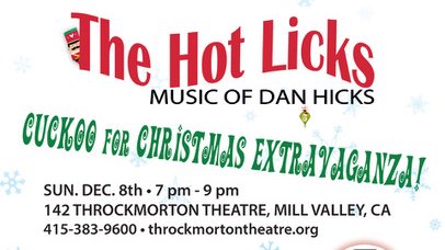 HoTLicKsMusic's tweet image. On 12/8 @ 7pm The Hot Licks present "Cuckoo For Christmas Extravaganza!" with special guests The Josh Reynolds Band @142Throckmorton with @dariajazz @paulabradman @robinsnd David Boyden and Alex Baum. Tickets on sale soon! Mark your calendars! 142throckmortontheatre.org