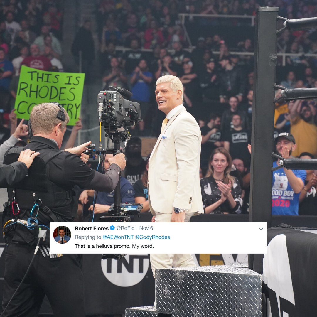 Universal appraise for <a href="/CodyRhodes/">Cody Rhodes</a> leading up to his title challenge at #AEWFullGear tomorrow. If you agree with everyone, drop Cody a 👏 in the replies.