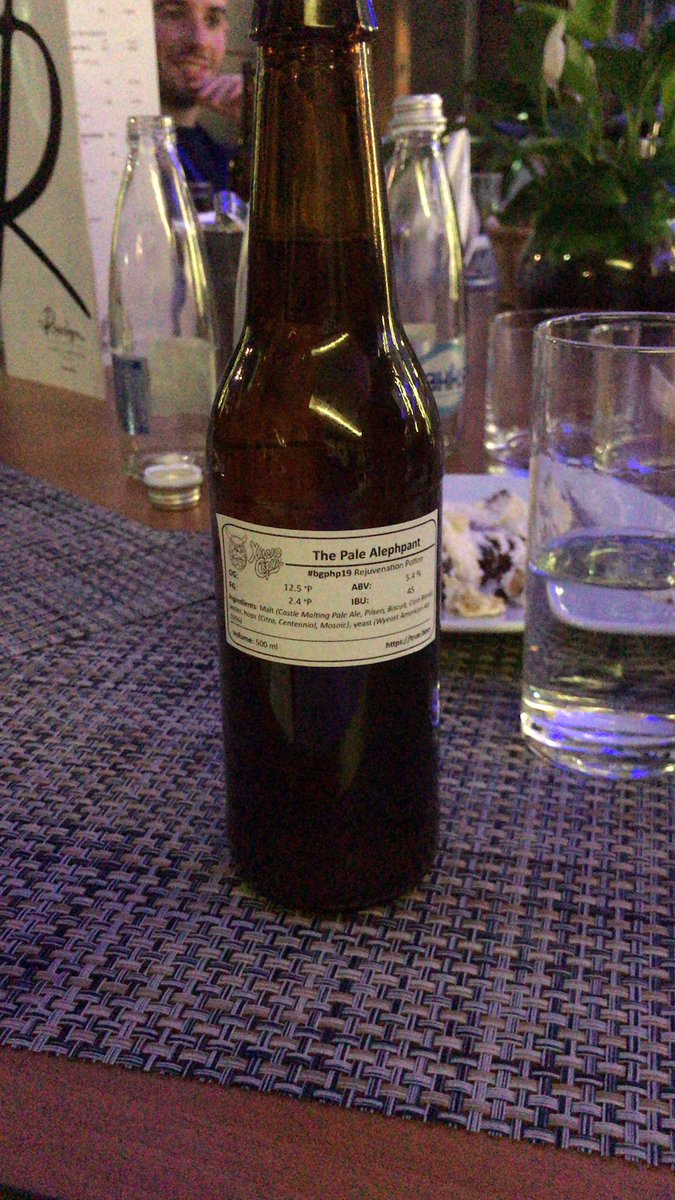 CalEvans's tweet image. Speaker gift. “Pale Alephpant” 

#bgphp19