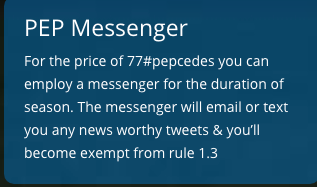 VfbHezboa's tweet photo. @TheeFAOfficial We purchase the PEP Messenger 77 #pepcedes https://t.co/0Rq4ZJciPH