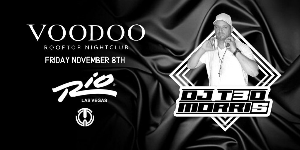 DJT3DMORRI5's tweet photo. Kicking off the weekend the right way at Voodoo Rooftop Nightclub tonight at @RioVegas It's Veterans Day Weekend and PBR is in town so the patio will be packed tonight kids. #wildonelv #getwildatrio #voodoorooftopnightclub #PBRFinals #vegas #vegasnightlife #vegasparty https://t.co/tBMKxr4HAS