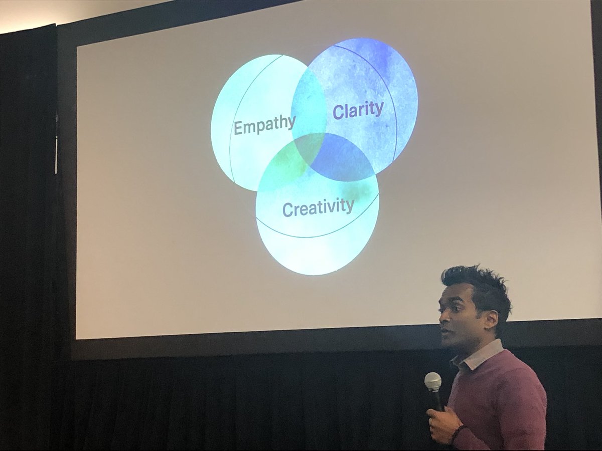 olgasstella's tweet photo. .@RamaGheerawo @HHCDesign explains a major gap in #inclusivedesign is leadership - leaders need to have empathy for others, be clear in purpose/direction, and be creative #creativeleadership #include2019 https://t.co/GVvgtUnRjX