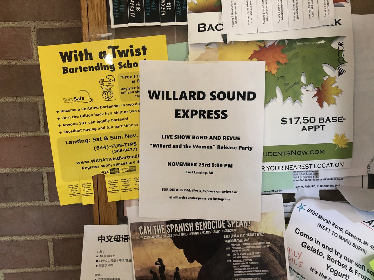 w_s_express's tweet photo. The release show for “Willard and the Women” is Saturday the 23rd. DM us for the address. https://t.co/VYL2zj4uMC