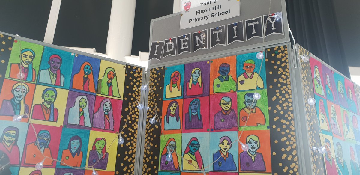 Another fantastic exhibition <a href="/olympustrust/">Olympus Academy Trust</a>  sharing work from our current year 7's when they were in year 6 bridging  transition to year 7 on the theme 'identity' <a href="/CharboroughRd/">Charborough Road</a> @mbkprimary <a href="/filtonhillpri/">Filton Hill Primary</a> <a href="/Callicroft/">Callicroft Primary</a> <a href="/Stoke_Lodge/">Stoke Lodge Primary</a>  Thank you  for hosting @AbbeywoodSchool