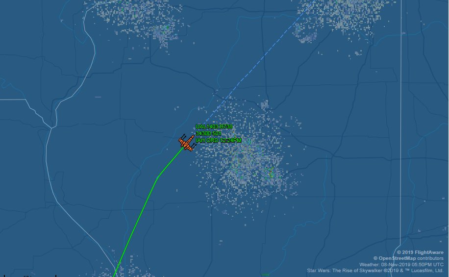 realGlobalChica's tweet photo. Not only do we Fly the Friendly Skies, we Fly the Friendly Galaxy! Our very own StarWars plane capture on radar! ⁦@weareunited⁩ #beingunited #InTheNoc https://t.co/t6pCghLg5d