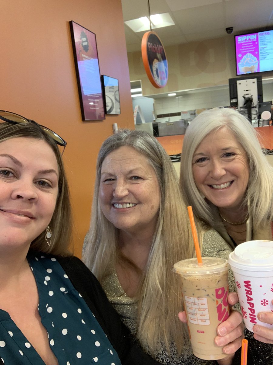 Getting some energy before our shift