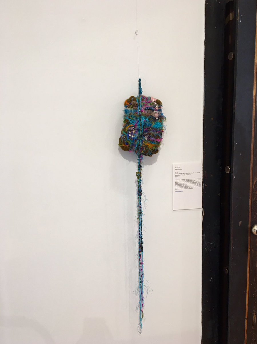 The Annual Carmichael Canadian Landscape Exhibition: Tradition Transformed OPENs today at the <a href="/OrilliaMuseum/">Orillia Museum of Art & History</a> with a reception 7-9pm. My mixed media fibre art piece ‘Spring’ is included. # CanadianArt #contemporaryart #fibreart