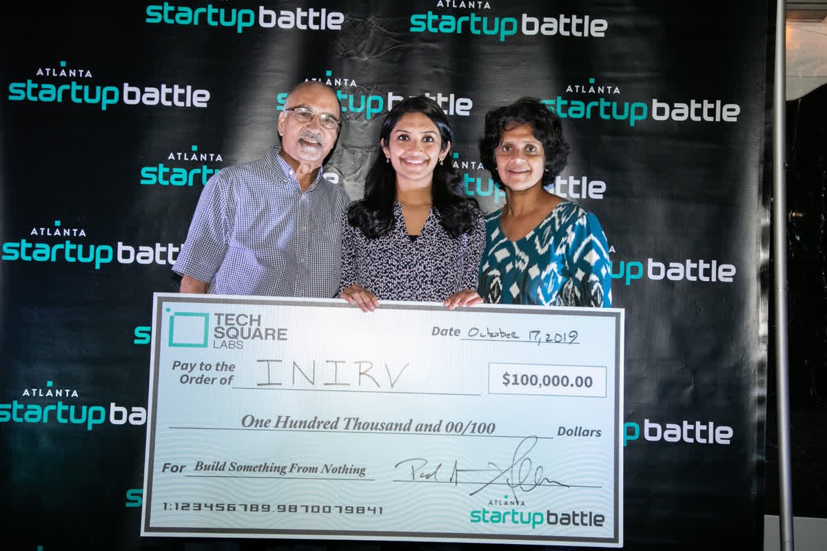 TechSquare's tweet photo. #FlashbackFriday to the 7th Atlanta Startup Battle where @inirvlabs walked away with our ➡10th ASB Investment Check💰 That's $1 Million to Atlanta Startup Battle Winners💪🏾
What are you building?⚒
#BuildSomethingFromNothing
#AtlantaIsLit https://t.co/EodyhKXcSh