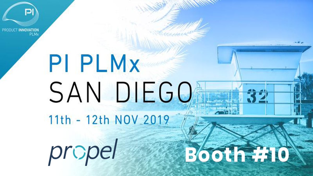 PropelConverged's tweet image. 📢Join us at PI PLMx in San Diego on November 11-12th. Come by booth #10 to learn how Propel can help you launch innovative and quality products to market faster while reducing costs. 

#PLM #ProductSuccessDelivered #CloudPLM
