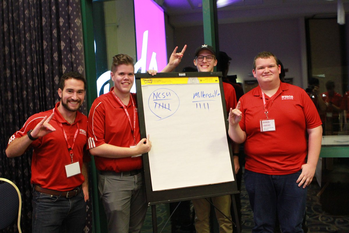 Congrats to our Tech Bowl team for winning the gold. #BridgeQuestion #teeca #teecaeast #teecaeastNCState #teecaeastcomm2019