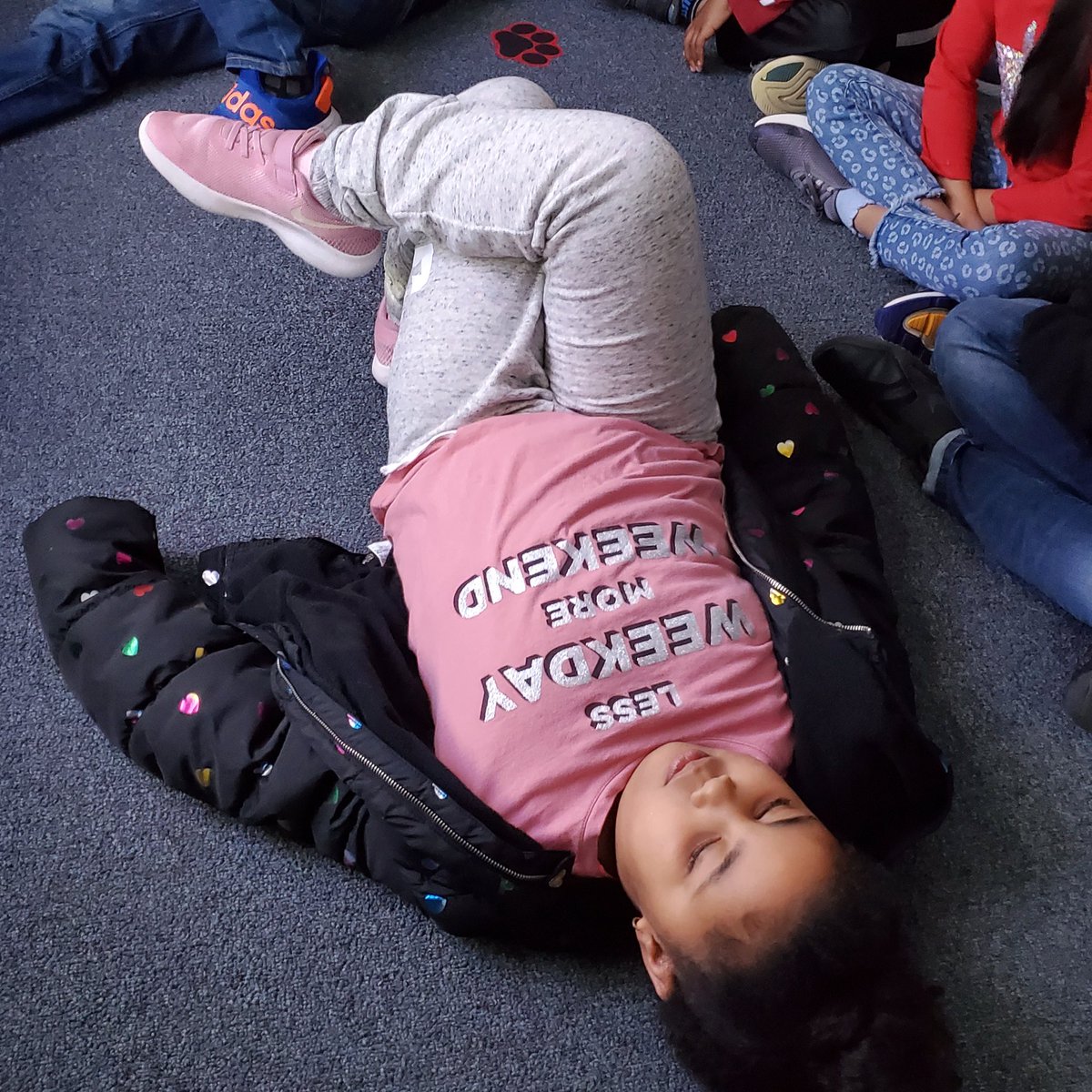 MrsFitz3rd's tweet image. We ended the week with some mindfulness and deep breathing. #relaxation #guidedmeditation