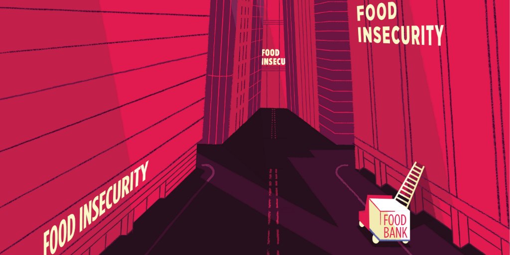 proofcanada's tweet photo. New PROOF factsheet on the relationship between food banks and #foodinsecurity in Canada. Research shows that most people who are struggling with severe food insecurity do not see food banks as a solution to their problem. Learn more: https://t.co/eGN50ETQg6 https://t.co/rA152sPDpG