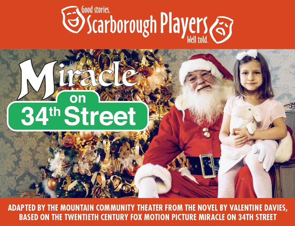 Only 3 weeks until the opening of Miracle on 34th Street! Get your ticket now for this holiday classic! ow.ly/lUwU50x59dO