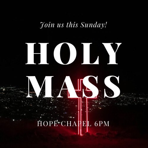 hopecathsoc1's tweet image. MASS. SUNDAY. 6PM. FOOD IN THE CHAPLAINCY AFTERWARDS.
ALL ARE WELCOME ✝️ #mass #cathsoc
