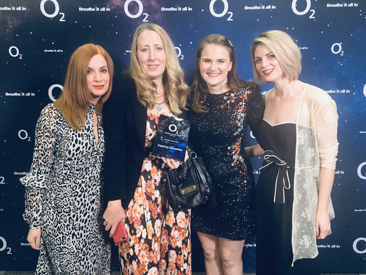 StephESlater's tweet photo. Thanks to @Rossiterltd for a fabulous night at the NW #O2MediaAwards2019! So many inspirational people running incredible campaigns to help save more lives.
Congratulations to @leponline on winning the Specialist Publication award for the 'Inspiring Lancashire' magazine. https://t.co/ceI5jmZs7O