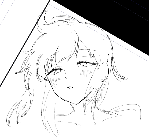 下書き割と美人に山城描けてるのでは・・ 