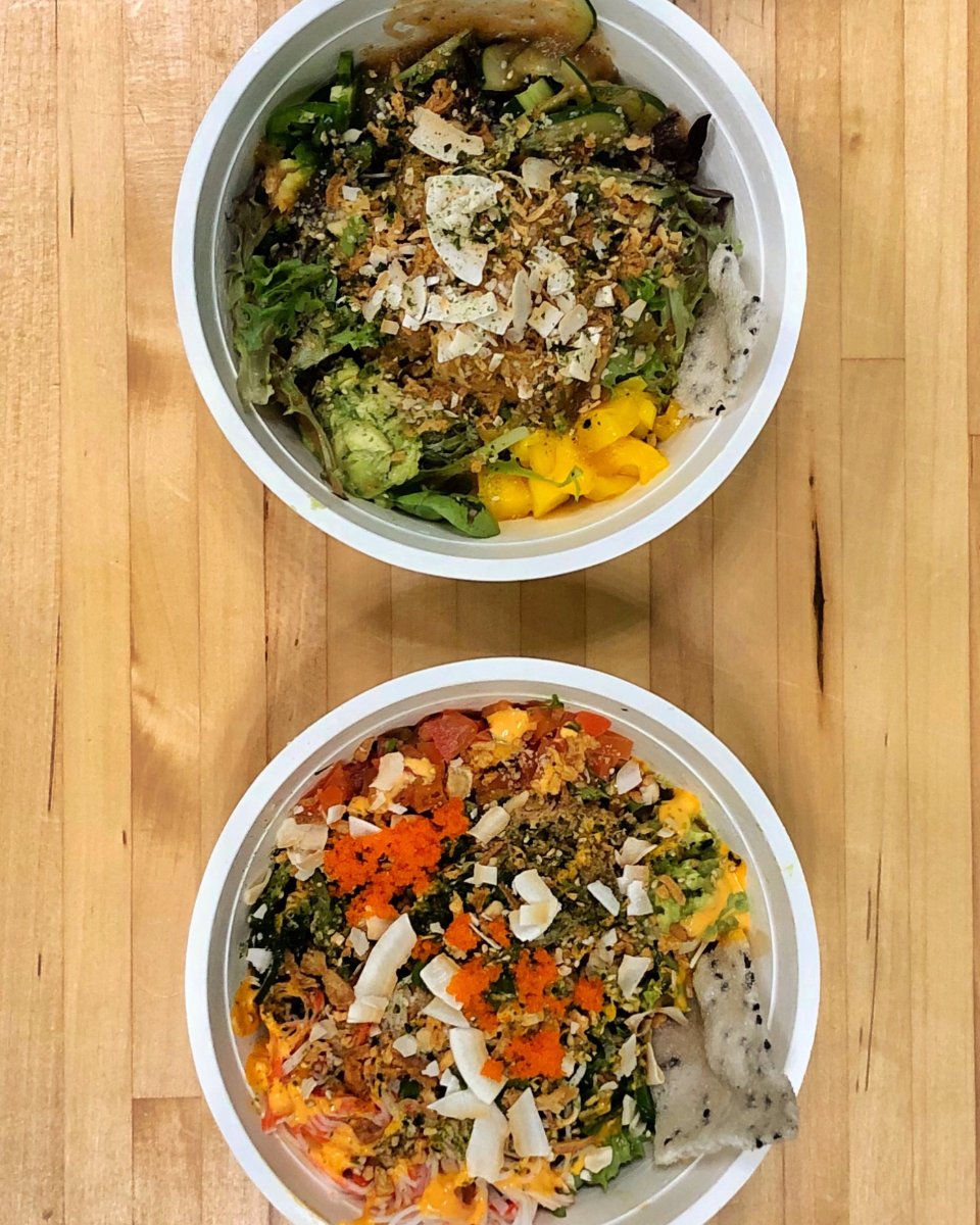 pokebap's tweet photo. Surround yourself with poke bowls, not negativity.  #poke #topcolumbusrestaurants #columbusfoodie #eat614 #asseenincolumbus https://t.co/q2jhNX8ZXG