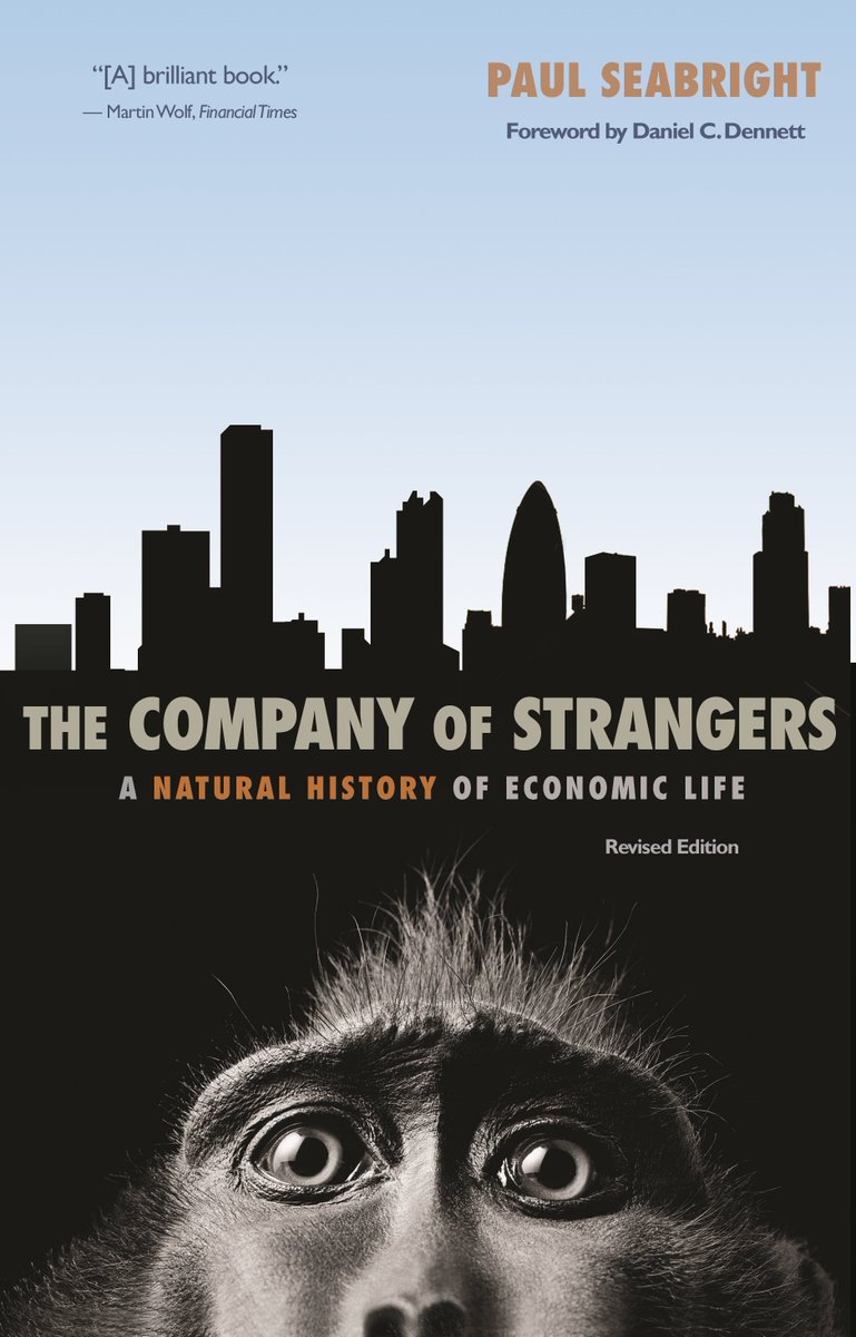 (4/4) But there are other ways to look at politics, and these books are both crackers.Haidt you are probably familiar with, tackling the issue from the perspective of Moral Psychology.Seabright takes a look at the nature of civilization from an Economic perspective.