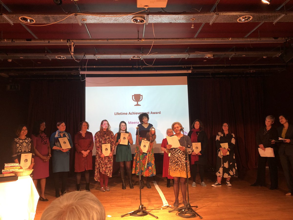 DrK_IngalaSmith's tweet photo. #EmmaHumphreysMemorialPrize Lifetime Achievement Award for Meena Patel of @SBSisters #EHMP https://t.co/y4uCU7yxZb