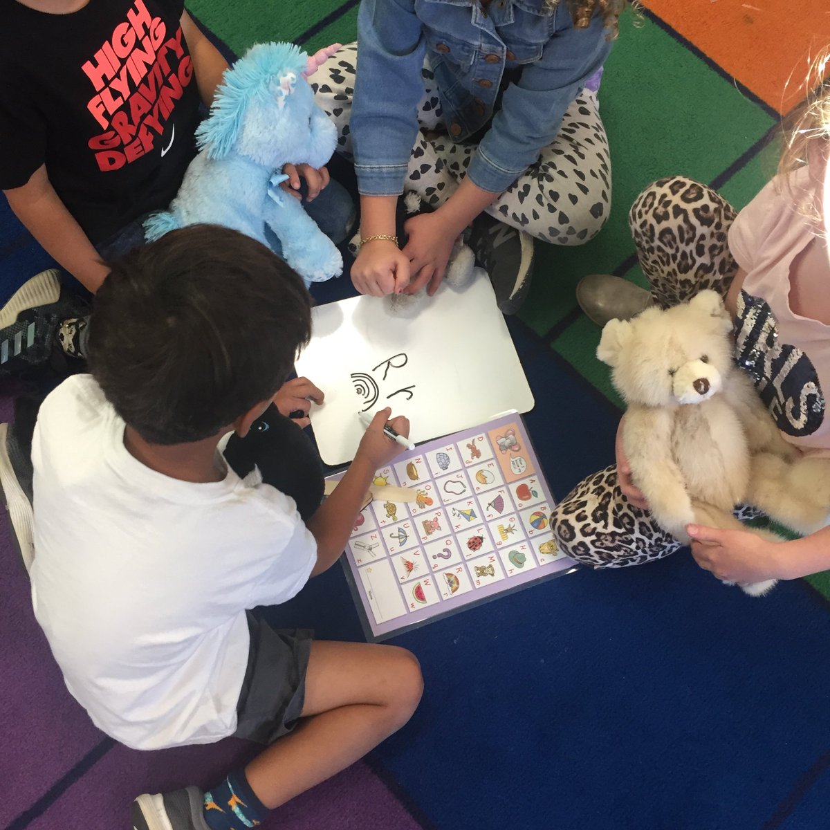KBurrisKim's tweet photo. Ms Morgan's Kinders certainly know how to teach at "Stuffy School." Adorable! #weareorinda #tcrwp @OrindaSchools @GloriettaGopher https://t.co/7yMcyEtSFC