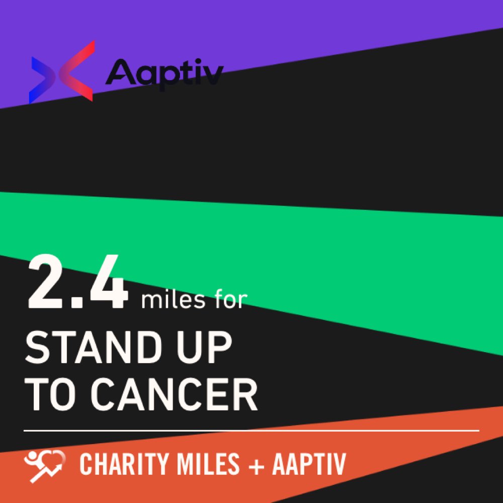 Randymw59's tweet photo. 2.4 @CharityMiles for @SU2C. Thx @Aaptiv for sponsoring me! https://t.co/SkoCe8feaN https://t.co/A6BIo867n8