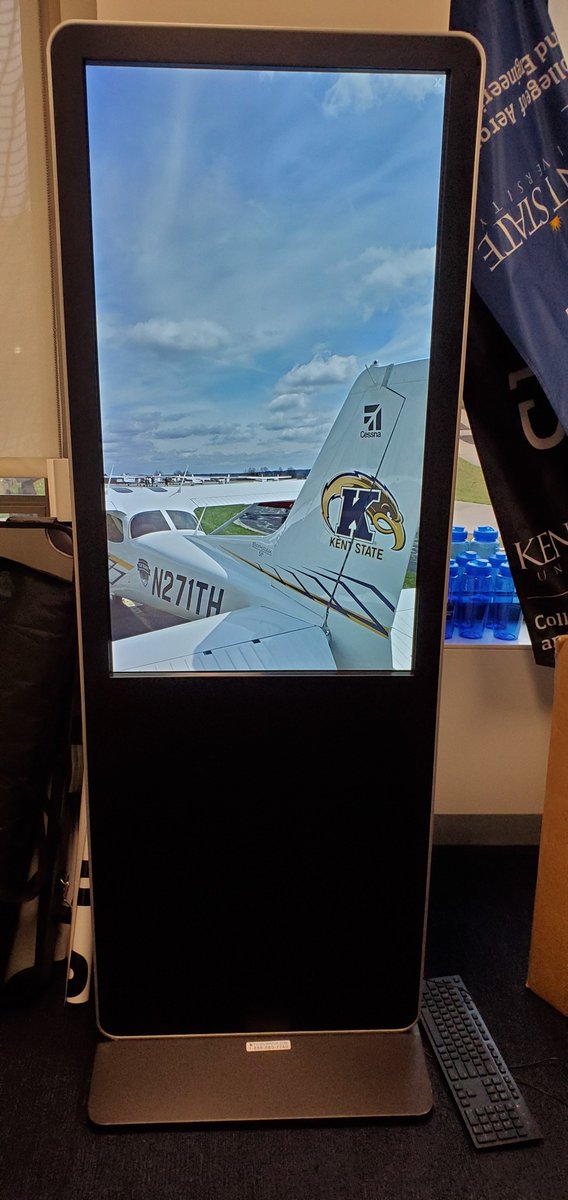 OhioWebTech's tweet photo. Our friends at the Kent State College of Aeronautics and Engineering put on a spectacular event #KentStateSkyHack. OWT got to design the KIOSK interface for the event. Thank you for allowing us to work on such a fun project! https://t.co/KclVlBaz6U