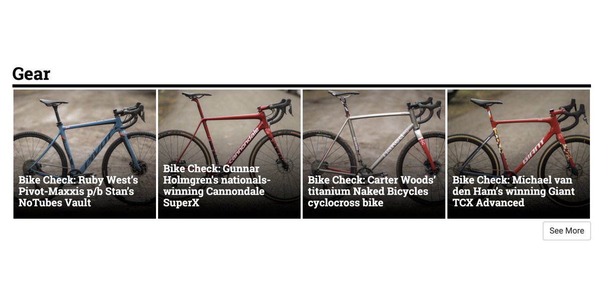 <a href="/PtboCX/">🇨🇦 Cyclocross Championships</a> <a href="/GiantCanada/">Giant Bicycle Canada</a> a bunch more bikes from <a href="/PtboCX/">🇨🇦 Cyclocross Championships</a> up on <a href="/CanadianCycling/">Canadian Cycling Mag</a>